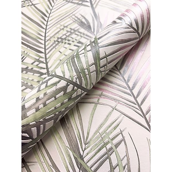 Newroom Vliestapete Riyah Light Grey Dschungel Modern FSC® günstig online kaufen