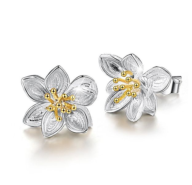 Runde Perlé Paar Ohrstecker elegante Lotus Blume Ohrstecker, handgefertigte günstig online kaufen