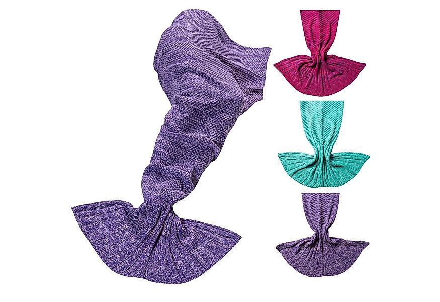 Wohndecke Meerjungfrau Kuscheldecke, Feluna, Wolldecke Flossen-Decke günstig online kaufen