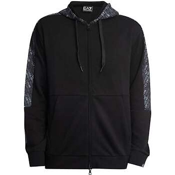 Emporio Armani EA7  Sweatshirt Kapuzenjacke mit Muster günstig online kaufen