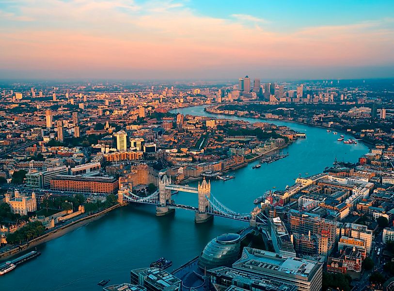 Papermoon Fototapete "London Skyline" glatt günstig online kaufen