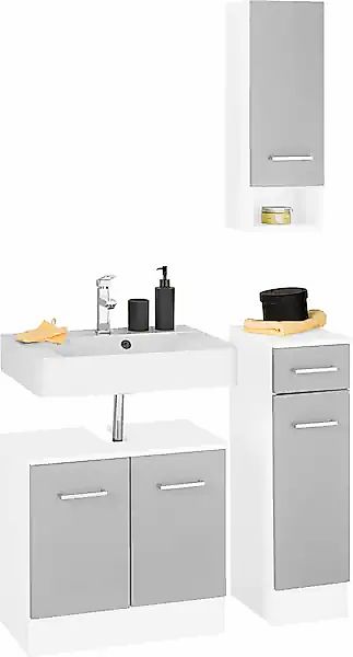 welltime Badmöbel-Set »Ribera«, (3 St.), Waschplatz, Hängeschrank, Untersch günstig online kaufen