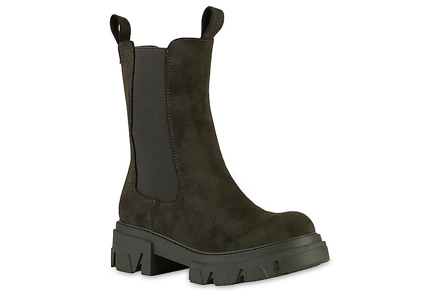 VAN HILL 841348 Plateaustiefelette Damen Plateau Boots Stiefeletten Profil- günstig online kaufen