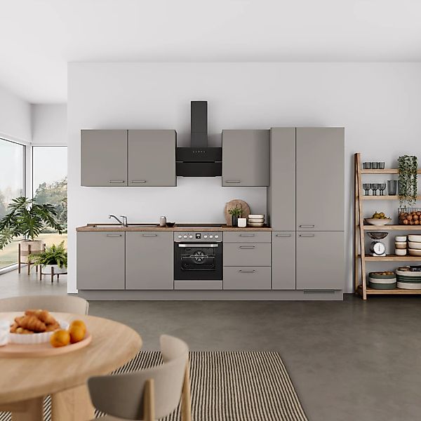 nobilia® Küchenzeile »"Laser II", Ausrichtung wählbar, Breite 330 cm« vormo günstig online kaufen