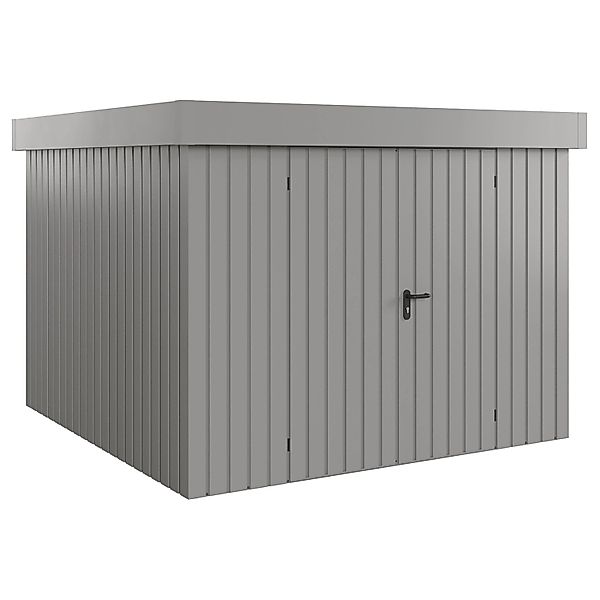 Hörmann EcoStar Gerätehaus Euroline Flachdach 2-flg 285 x 278 cm Graualumin günstig online kaufen