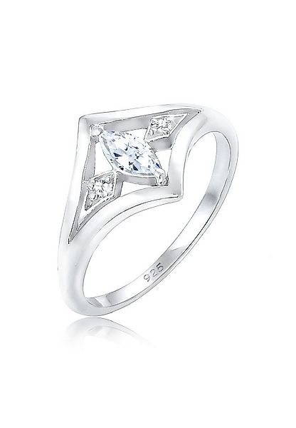 Elli Verlobungsring Zirkonia Weiß 925 Sterling Silber günstig online kaufen