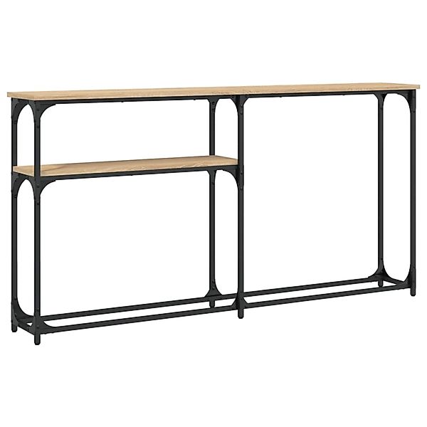 vidaXL Konsolentisch Sonoma-Eiche 145x22,5x75 cm Holzwerkstoff günstig online kaufen