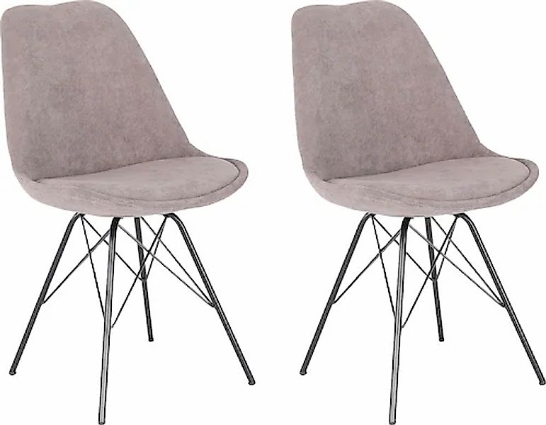 byLIVING Esszimmerstuhl »Rica«, (Set), 2 St., Cord, Sitzschale mit Samt- od günstig online kaufen