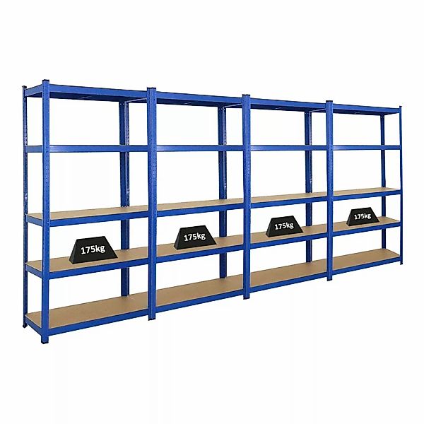 PROREGAL Mega Deal 4x Schwerlastregal Ragnar HxBxT 180 x 90 x 40 cm Fachlas günstig online kaufen
