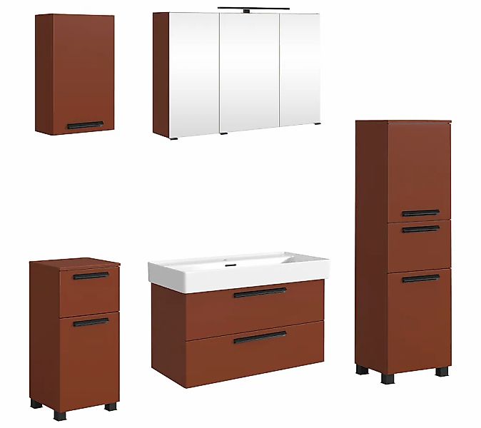 welltime Badmöbel-Set "SALVADA, 5tlg-Set, gedämpfte Scharniere, Softclose, günstig online kaufen