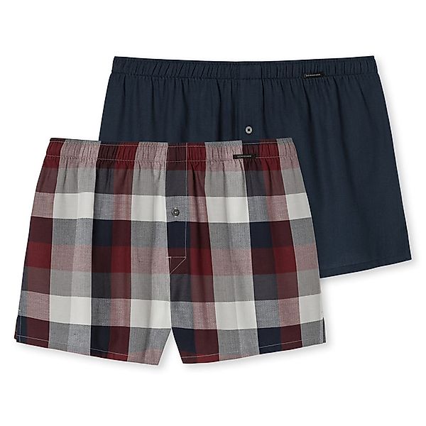 Schiesser Boxershorts (2-St) mit Eingriff, Knopf, günstig online kaufen