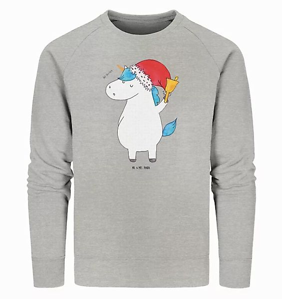 Mr. & Mrs. Panda Longpullover Größe M Einhorn Weihnachtsmann - Heather Grey günstig online kaufen