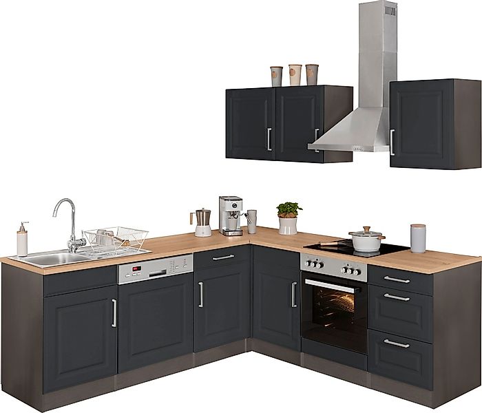 KOCHSTATION Winkelküche "KS-Stockholm", Stellbreite 220/220 cm, mit hochwer günstig online kaufen