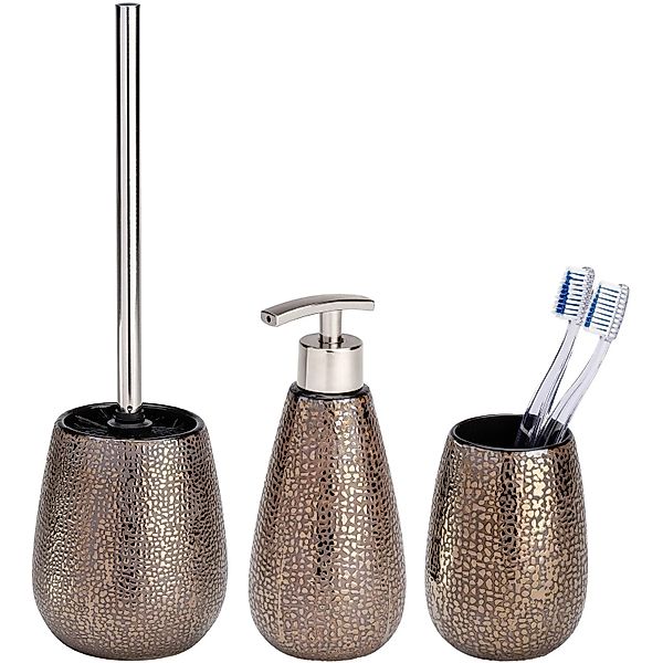 Wenko Bad-Accessoire-Set Marrakesh 3-teilig Braun günstig online kaufen
