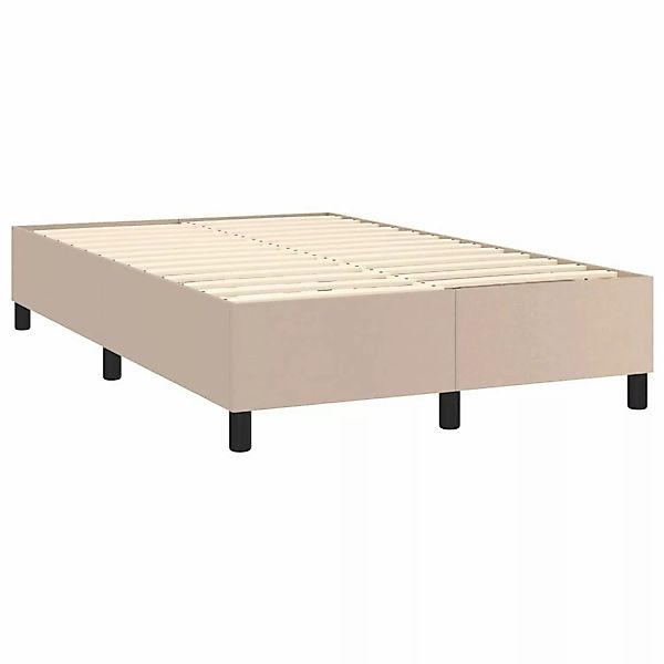 vidaXL Boxspringbett mit Matratze & LED Cappuccino-Braun 120x200cm1467790 günstig online kaufen