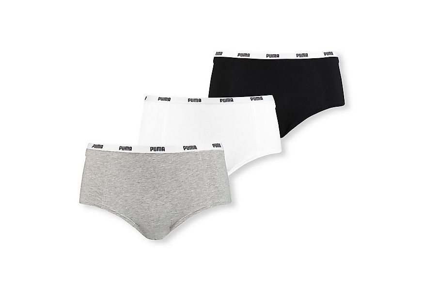 PUMA Panty Mini Shorts (3-St., 3er Pack) mit elastischem Bund günstig online kaufen