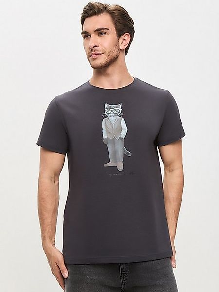 CAT by maniita lacitta Kurzarmshirt T-Shirt MINIMALIST CAT (1-tlg) mit mode günstig online kaufen