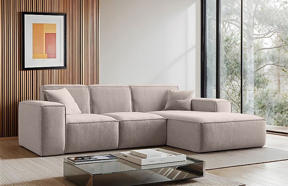 Kaiser Möbel Ecksofa Eckcouch SIENA L-Form, Stoff Poso/Salvador/Maloy/Artic günstig online kaufen