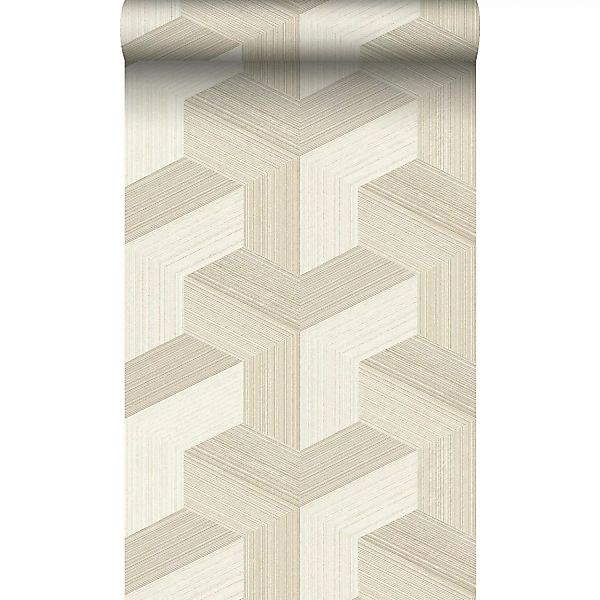 Origin Wallcoverings Strukturtapete 3D-Muster Hellbeige 0.53 x 10.05 m 3479 günstig online kaufen