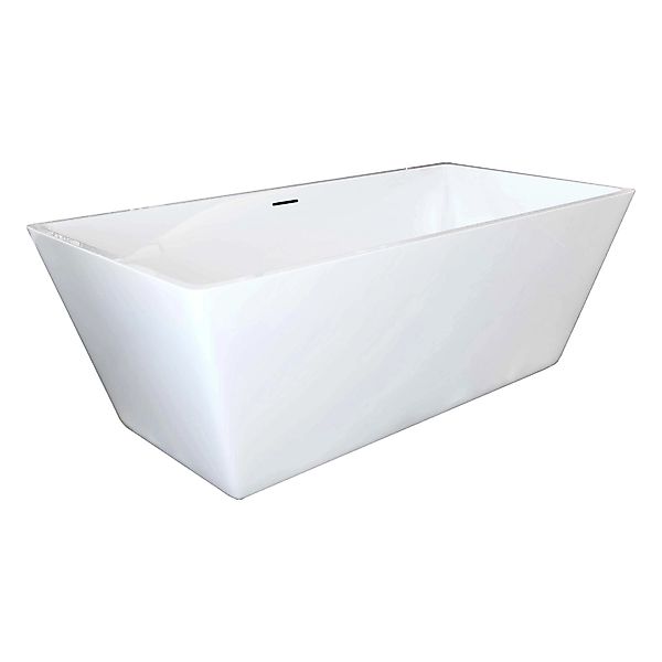 AICA Freistehende Badewanne 170x80cm Rechteckige Acrylwannen inkl.Ab-/Überl günstig online kaufen