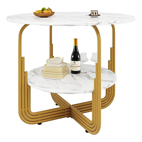 MODFU Essgruppe Stylisches Esstisch, (Moderner runder günstig online kaufen