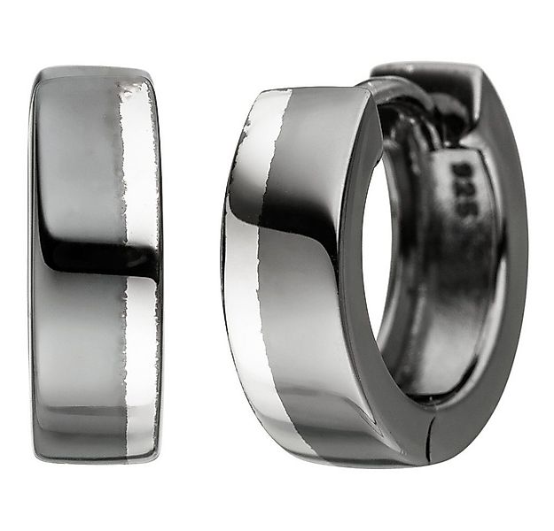 Schmuck Krone Paar Creolen Creolen 13,4mm aus 925 Silber, bicolor, Silber 9 günstig online kaufen