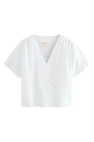 Next Blusenshirt Langärmeliges Schlupf-Oberteil 100 % Leinen günstig online kaufen