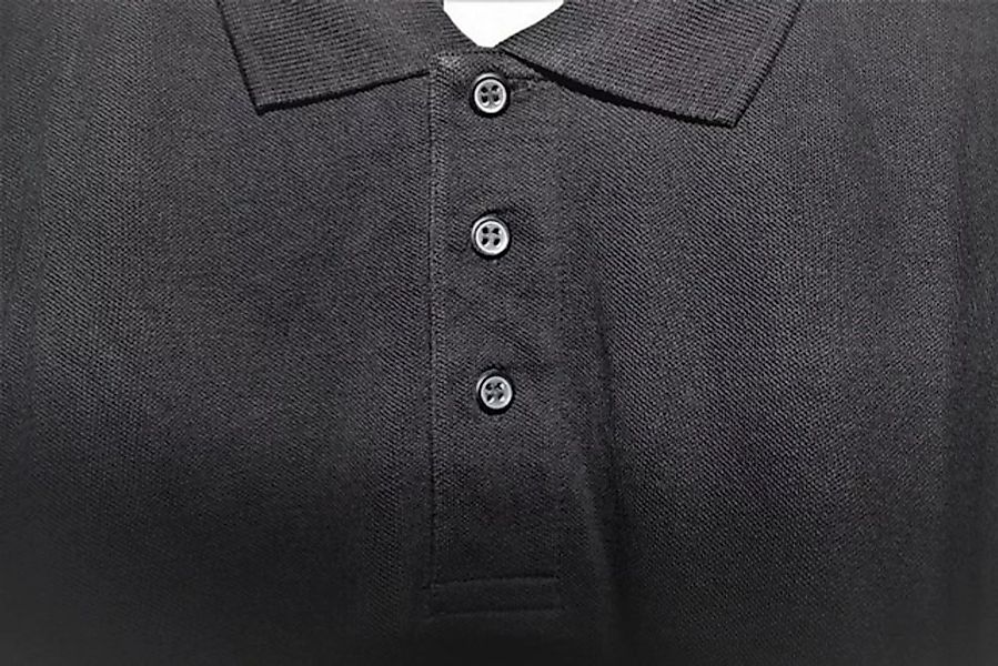 myMAW Poloshirt B&C SAFRAN Poloshirt schwarz Unisex Baumwolle Knopfleiste P günstig online kaufen