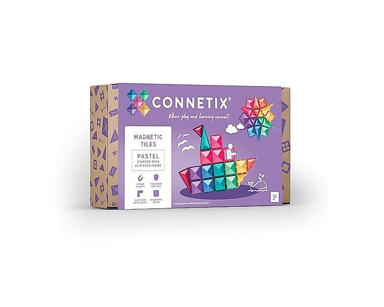 Connetix Pastel Starter Pack verstärkte Magnete pädagogisches Lernspiel Mag günstig online kaufen