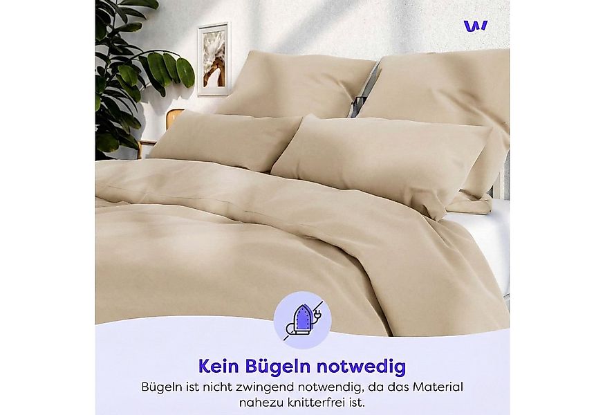 Wolkenfeld Bettwäsche Allergiker Bettwäsche, unfassbar weich, Microfaser, 3 günstig online kaufen