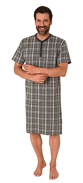 Normann Pyjama Herren kurzarm Nachthemd mit günstig online kaufen