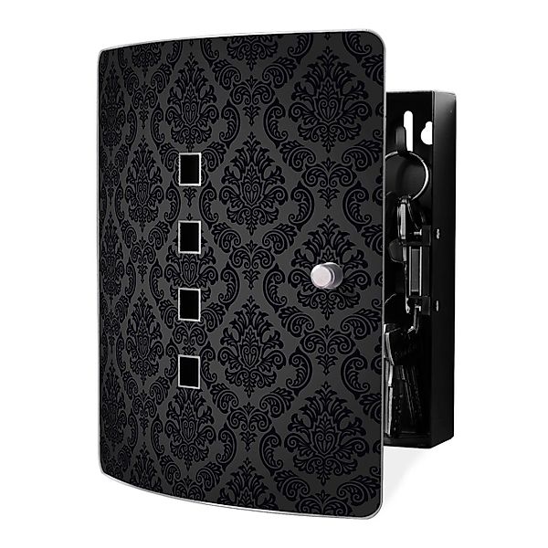 banjado Schlüsselkasten Edelstahl Black Deluxe (verstellbarer günstig online kaufen