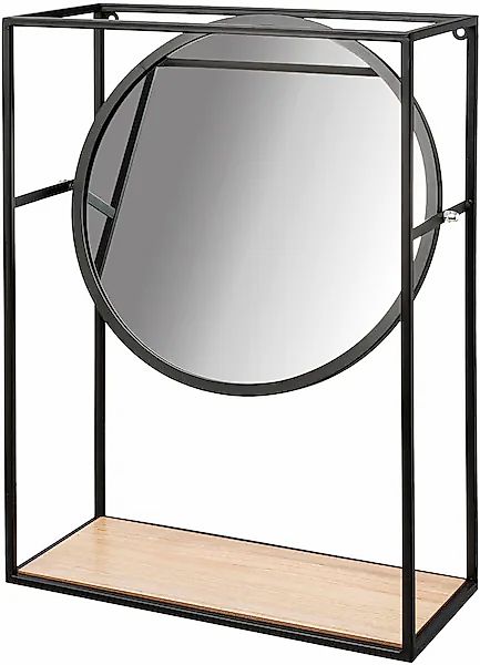 Creativ home Deko-Wandregal »Wandregal mit Spiegel« 1 Stk. tlg. günstig online kaufen