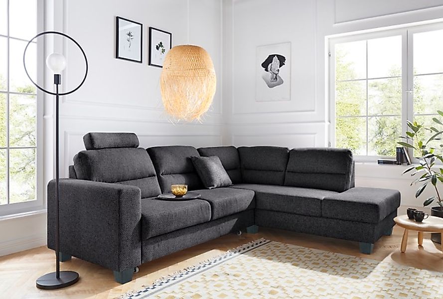 TRENDMANUFAKTUR Ecksofa »Chamber, zeitlos & elegant, bequem, L-Form« inklus günstig online kaufen