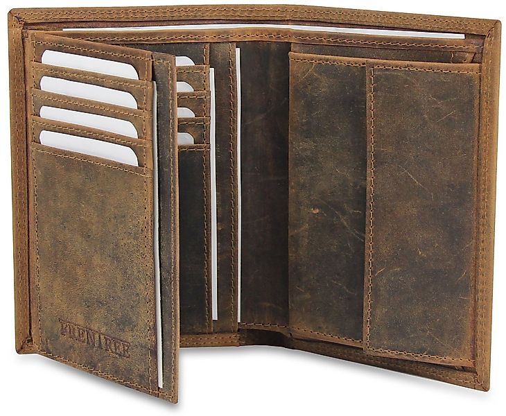 Frentree Geldbörse Herren Echtleder mit Münzfach und RFID Schutz, 13 Karten günstig online kaufen