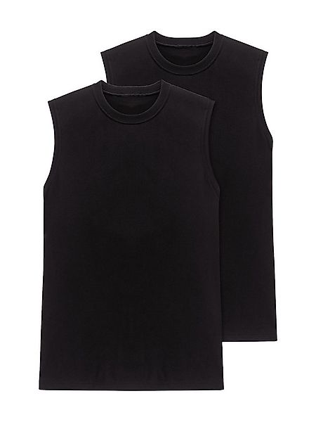 Schiesser Unterhemd Shirt 0/0 - American T-Shirt (2-St) unterhemd unterzieh günstig online kaufen