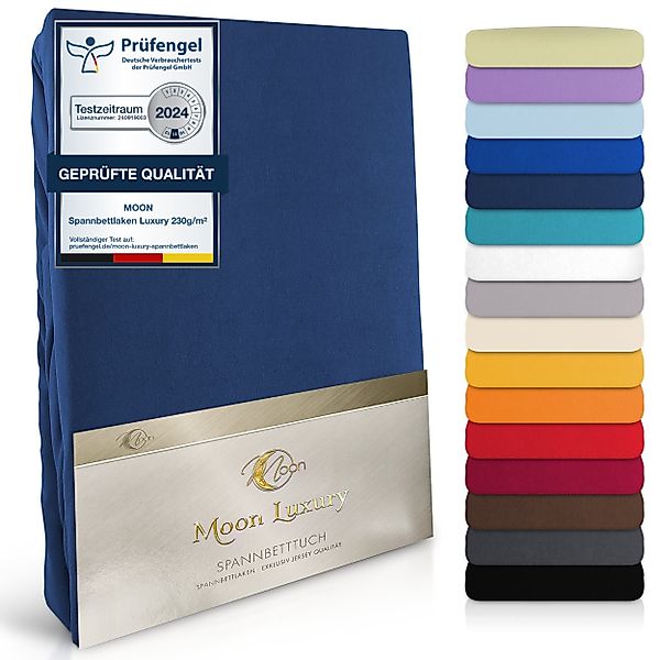 MOON Heimtextilien Spannbettlaken MOON-Luxury Spannbettlaken Jersey günstig online kaufen