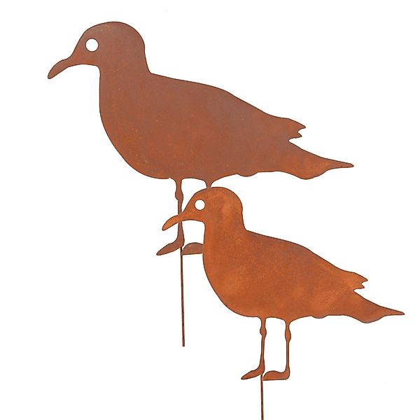 UNUS GARDEN Gartenstecker Roststecker Möwen 2er günstig online kaufen