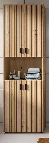 Inn.Furn Hochschrank Livia (Badschrank in Eiche günstig online kaufen