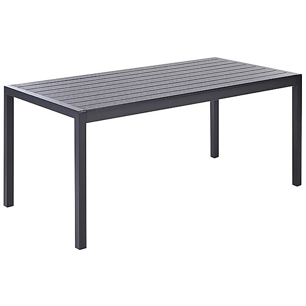 Beliani Gartentisch VERNIO Schwarz 180x90x76 günstig online kaufen