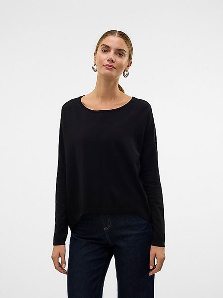 Vero Moda Rundhalspullover VMBREEZE AURA LS ZIPPER BLOUSE NOOS günstig online kaufen