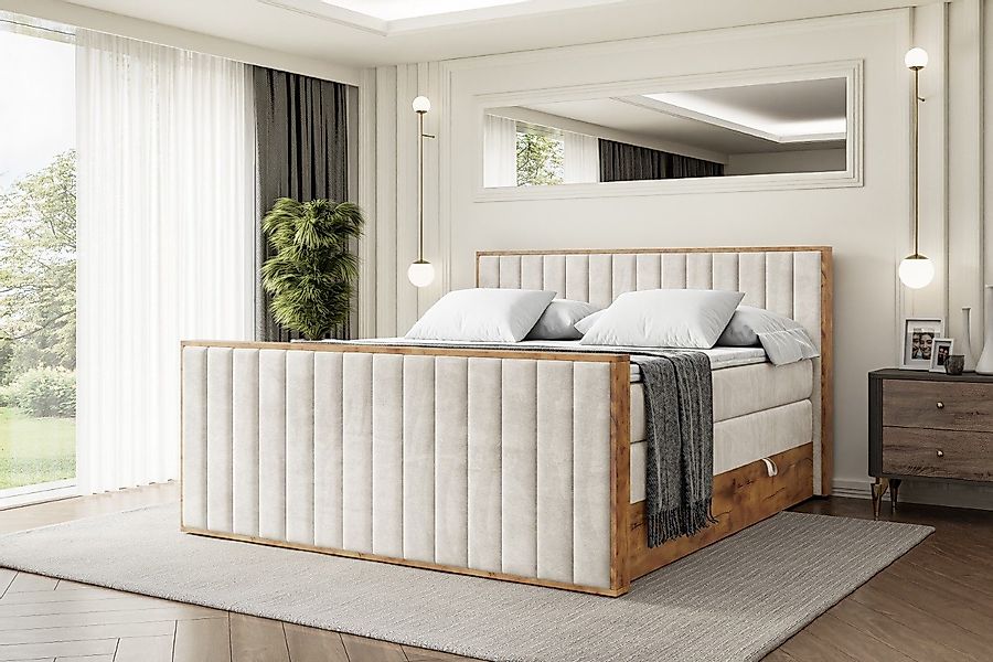 ALTDECOR Boxspringbett LOLLI4-Z KING (Multipocket-Matratze H4, günstig online kaufen