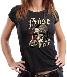 LOBO NEGRO® T-Shirt Damen Lady Biker günstig online kaufen