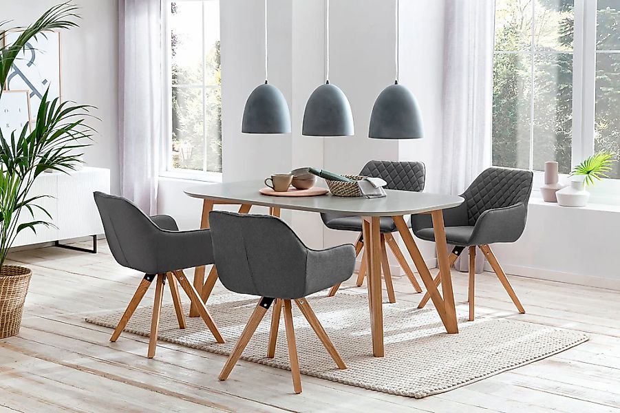 SalesFever Essgruppe "Växjö - Elegant gestaltete Sitzgruppe" Set, 5 Stk. tl günstig online kaufen
