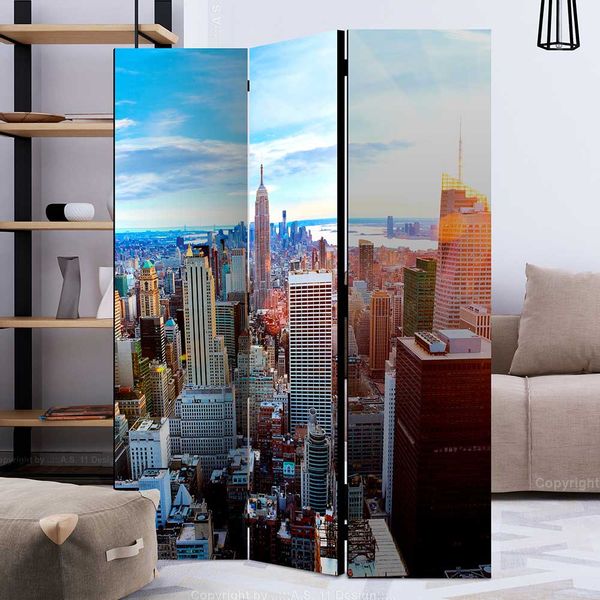 Stadtmotiv Paravent in Fotoqualität Leinwand Füllung günstig online kaufen