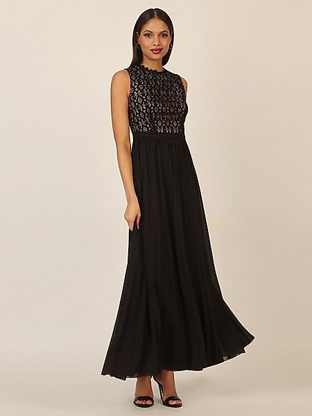 Apart Abendkleid im Materialmix aus plastischer Spitze und Chiffon günstig online kaufen