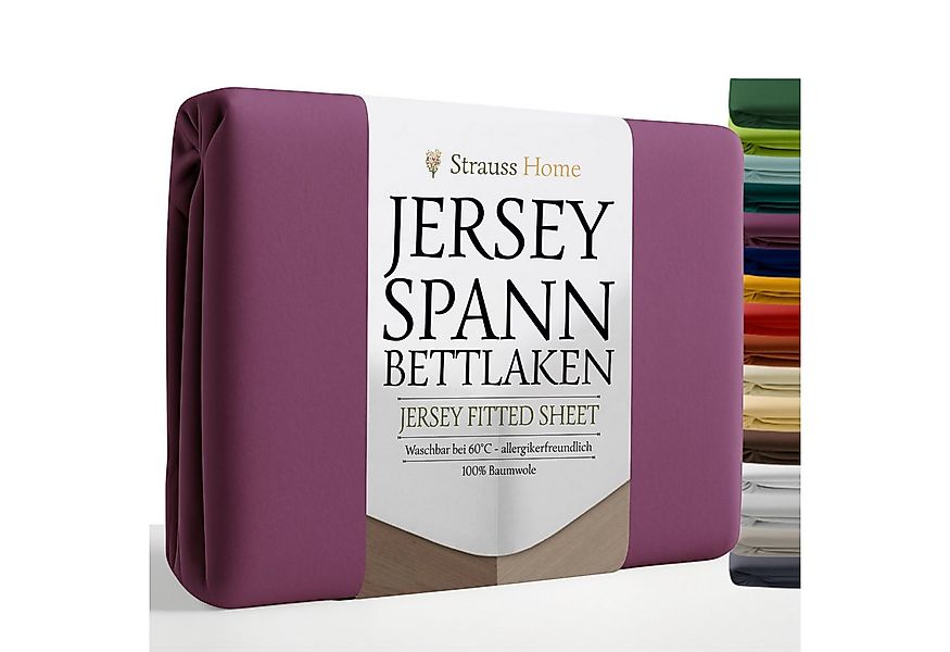 Strauss Home Spannbettlaken Premium, Gummizug: Rundumgummi, 150gr/m2 Premiu günstig online kaufen