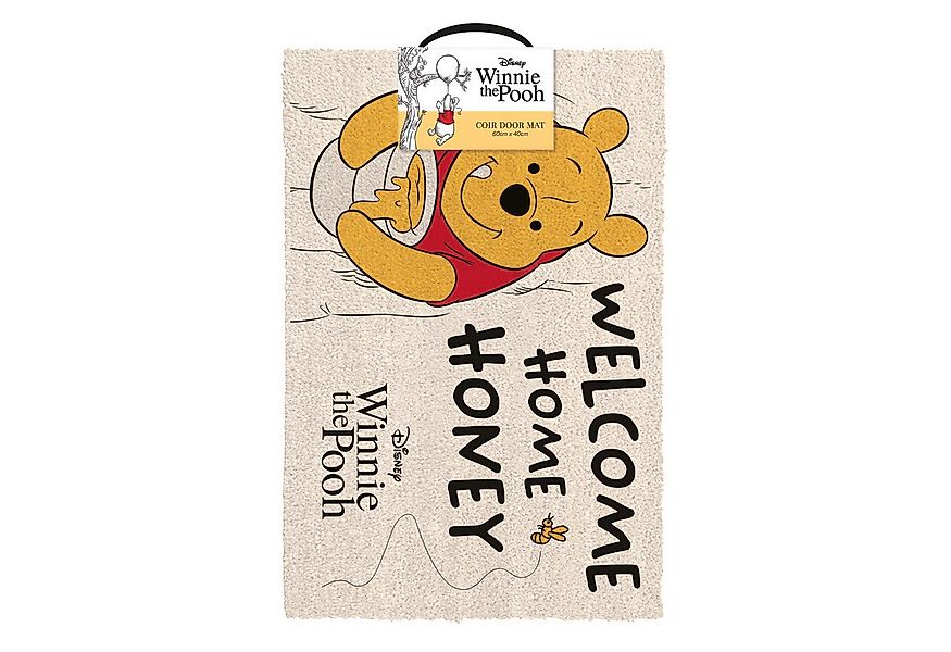 Fußmatte Winnie Pooh - Welcome Home Honey - Kokos Fußmatte 60 x 40 cm Türma günstig online kaufen
