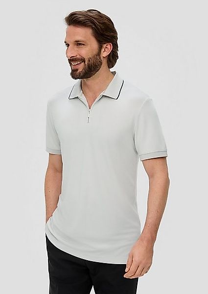 s.Oliver BLACK LABEL Kurzarmshirt Poloshirt aus Modalmix Blende günstig online kaufen