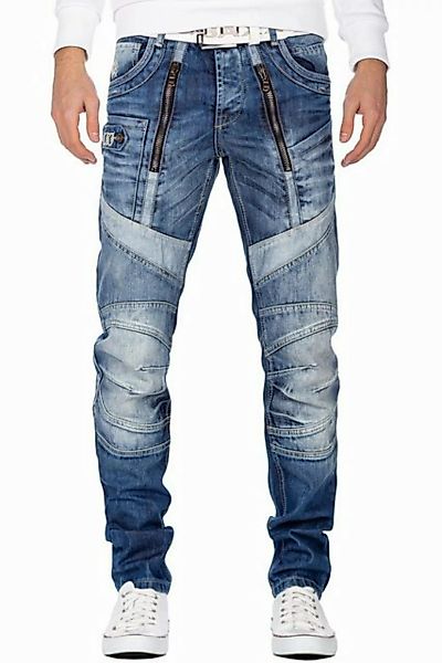 Cipo & Baxx 5-Pocket-Jeans Biker Hose BA-CD576 Blau W31/L34 (1-tlg) mit sen günstig online kaufen